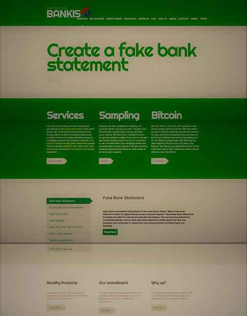 create a fake bank statement